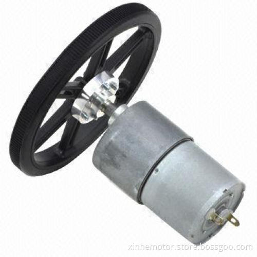 37D/37Dx54L geared motor with 64CPR encoder, low noise, large torque and long lifespan